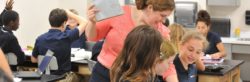 Students listening to the teacher